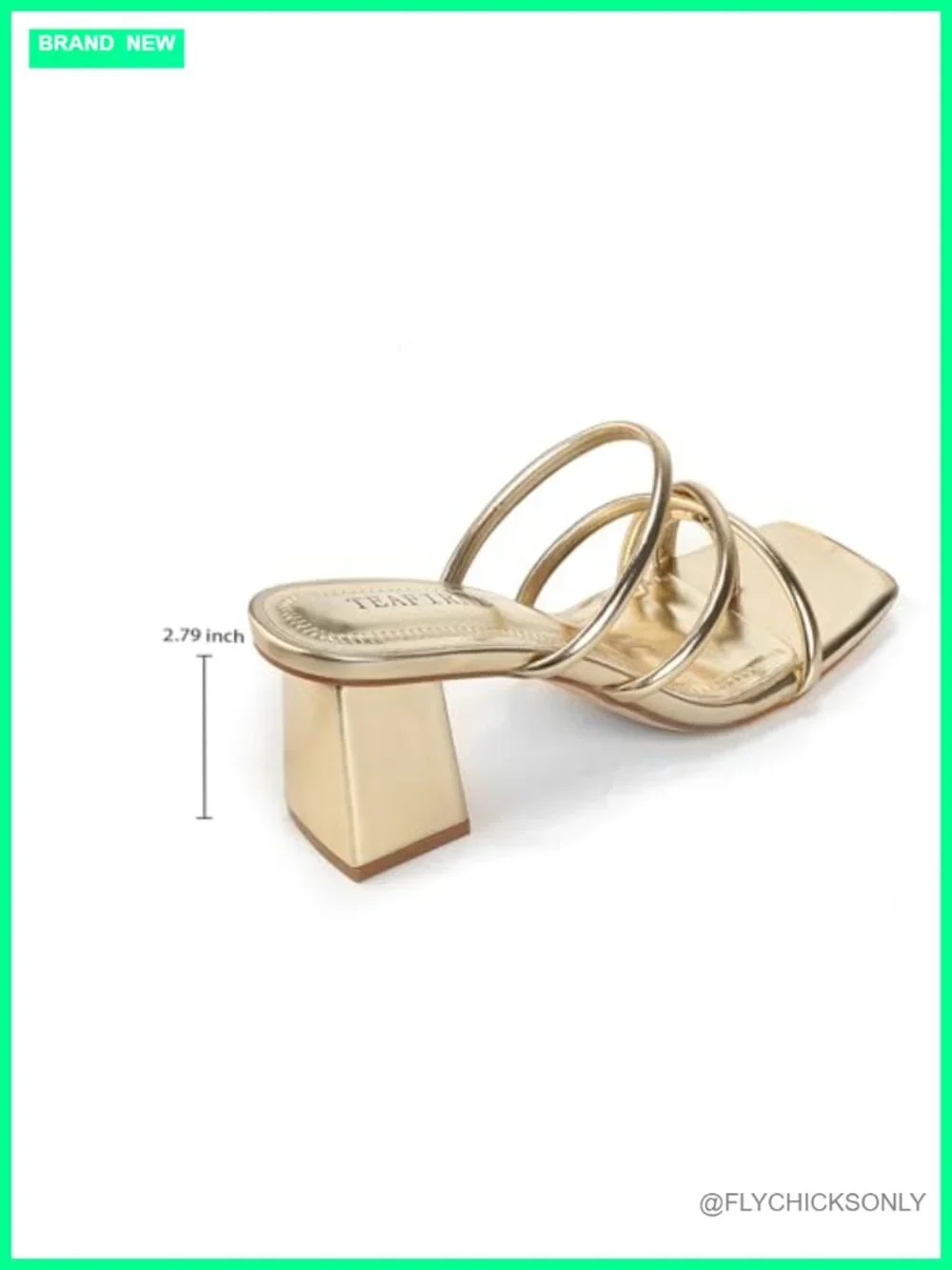 Square Toe Chunky Heel Flip Flop Sandals with Memory Foam, Plus Size, Block